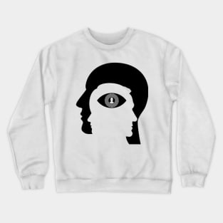 Unique Image Of A Face Crewneck Sweatshirt